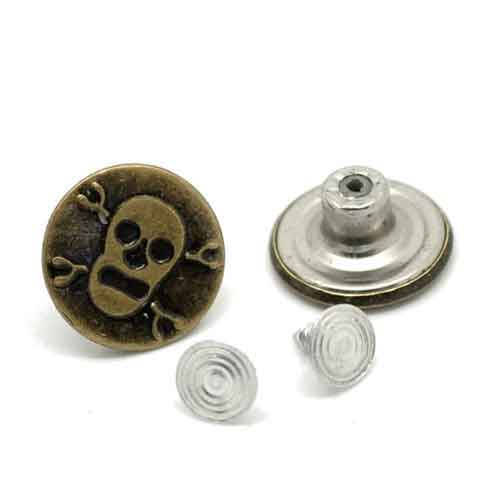 Alloy Jean Button