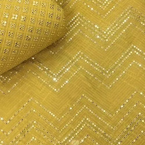 Embroidered Georgette Fabric