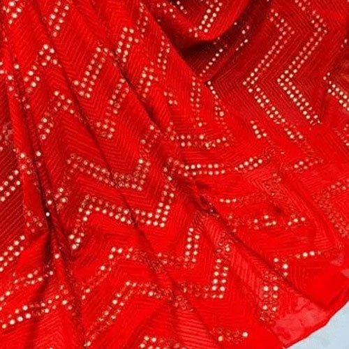 Embroidered Georgette Fabric