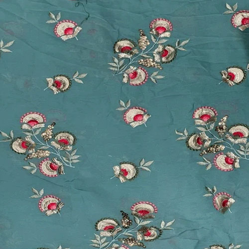 Viscose Embroidered Fabric