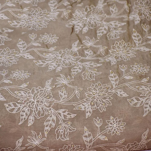 Viscose Embroidered Fabric