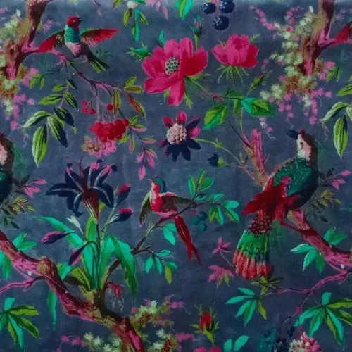 Printed Velvet Fabric