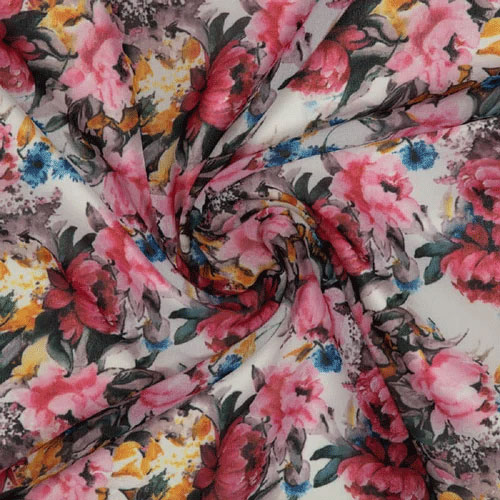 Printed Crepe Fabric