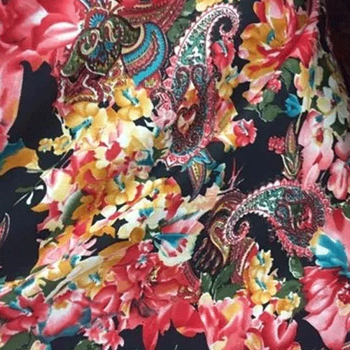 Printed Crepe Fabric