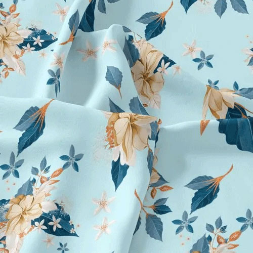 Printed Crepe Fabric