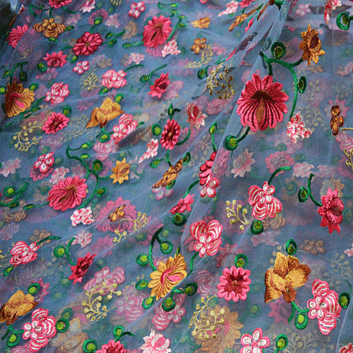 Embroidered Net Fabrics