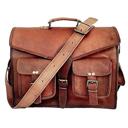 Leather Messenger Bag
