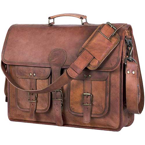 Leather Messenger Bag