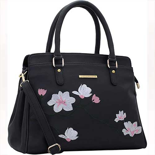 Embroidered Leather Bag