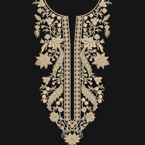 Embroidered Neckline