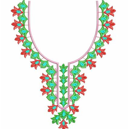 Embroidered Neckline