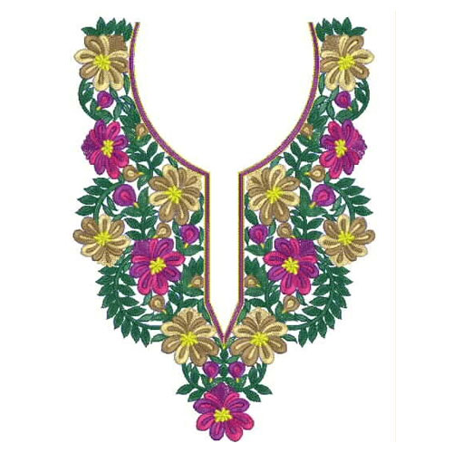 Embroidered Neckline