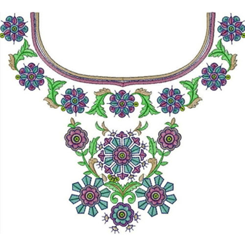 Embroidered Neckline