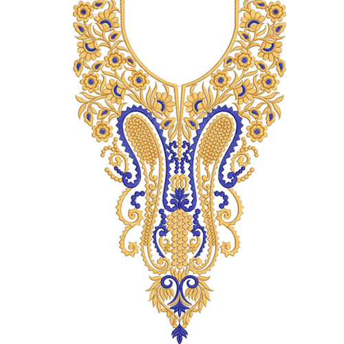 Embroidered Neckline
