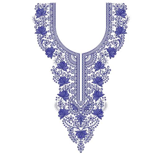 Embroidered Neckline