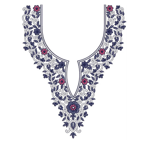 Embroidered Neckline