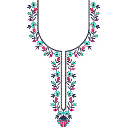 Embroidered Neckline