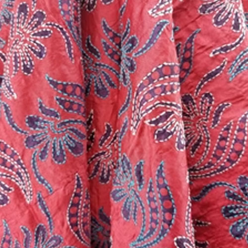 Hand Embroidered Silk Fabric