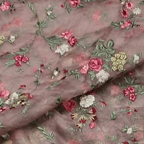 Polyester Embroidered Fabric