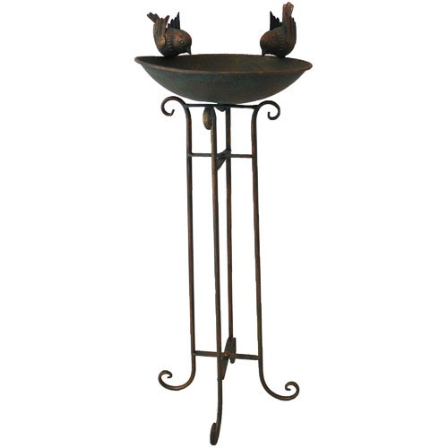 Iron Bird Bath