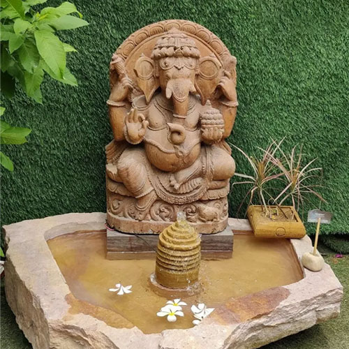 Stone Statue Fountain