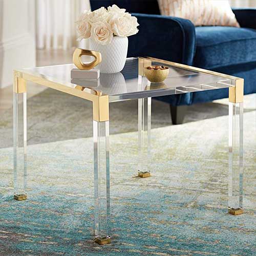 Glass End Table