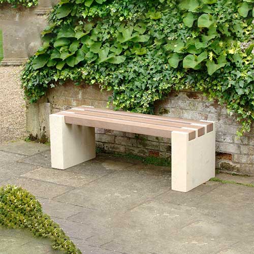 Stone Garden Bench