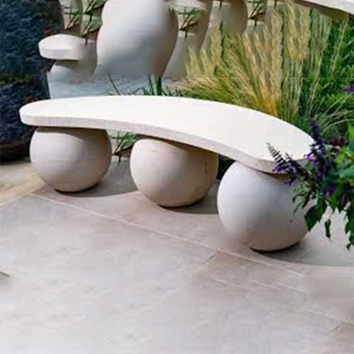 Stone Garden Bench