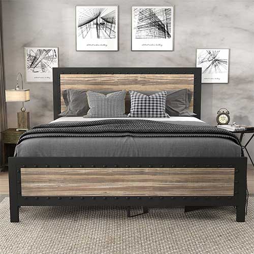 Steel Wood Bed
