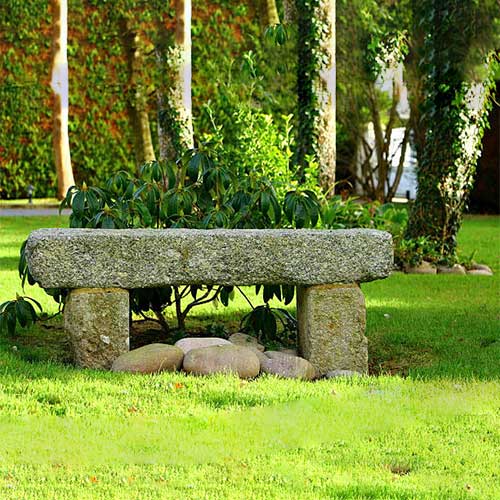 Granite Garden Bench
