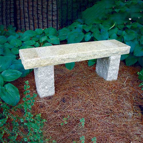 Granite Garden Bench