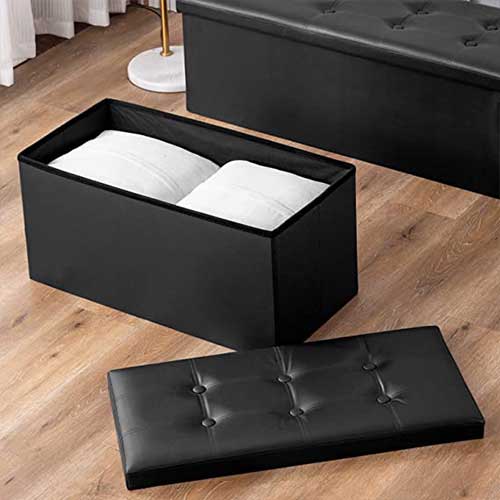 Leather Ottoman