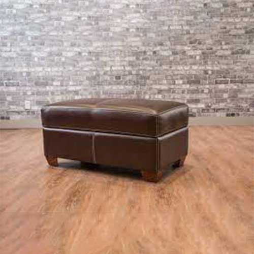 Leather Ottoman
