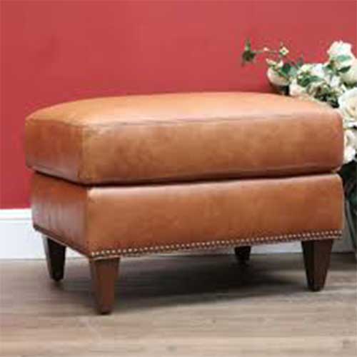 Leather Ottoman