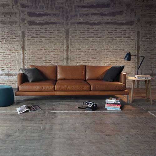 Contemporary Leather Sofa