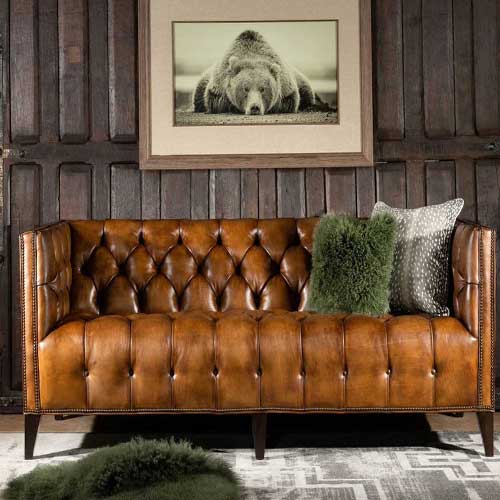 Elegant Leather Sofa