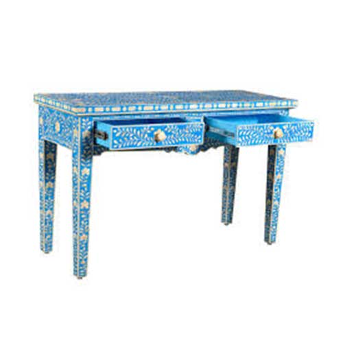 Bone Inlay Console Table