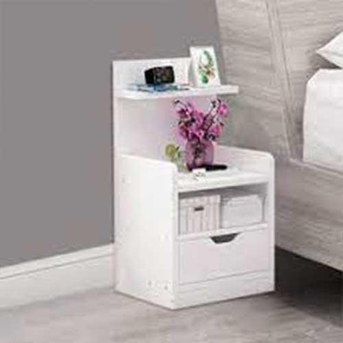 White Bedside Table