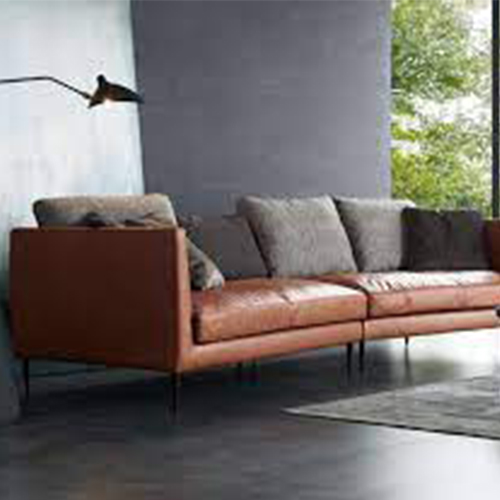 Elegant Leather Sofa