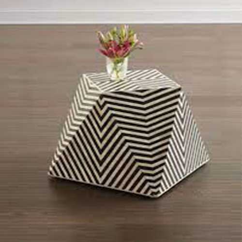 Bone Inlay Side Table