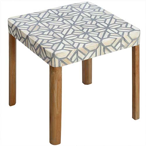 Bone Inlay Side Table