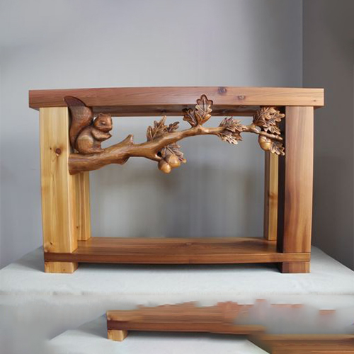 Carved Wooden Table