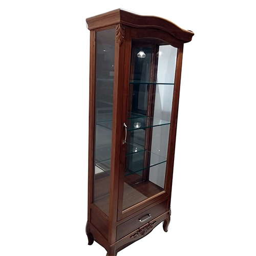 Wooden Glass Almirah