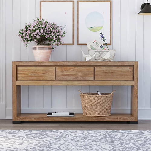 Wood Console Table