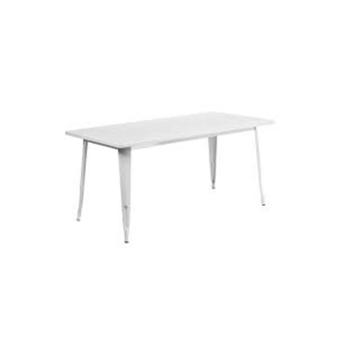 White Metal Table