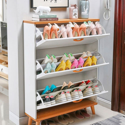 Wooden Shoe Rack