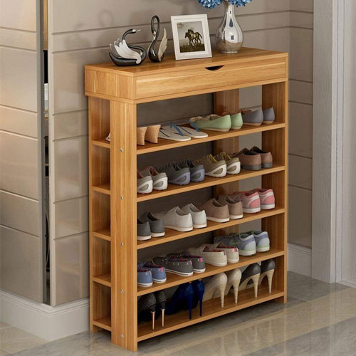 Wooden Shoe Rack