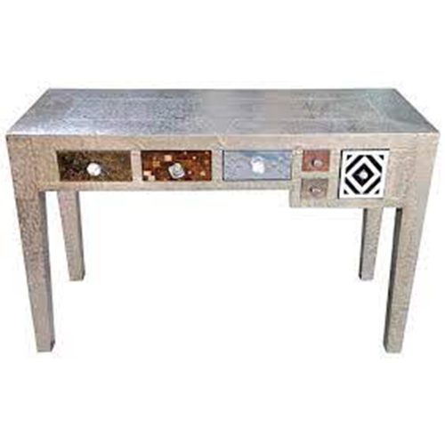 Embossed White Metal Furniture