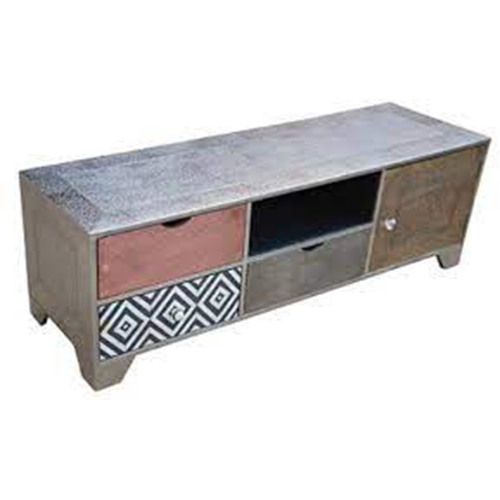 Embossed White Metal Furniture