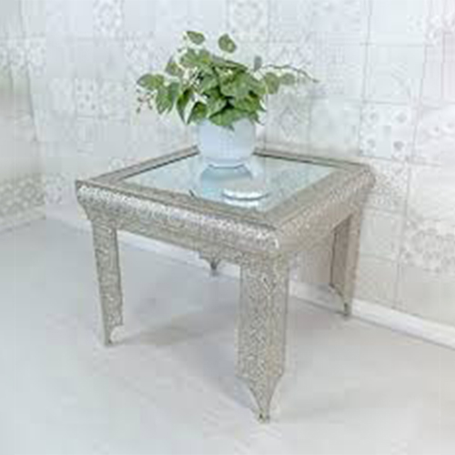 Embossed White Metal Furniture